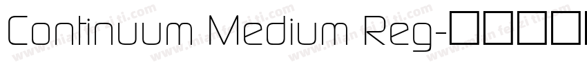 Continuum Medium Reg字体转换